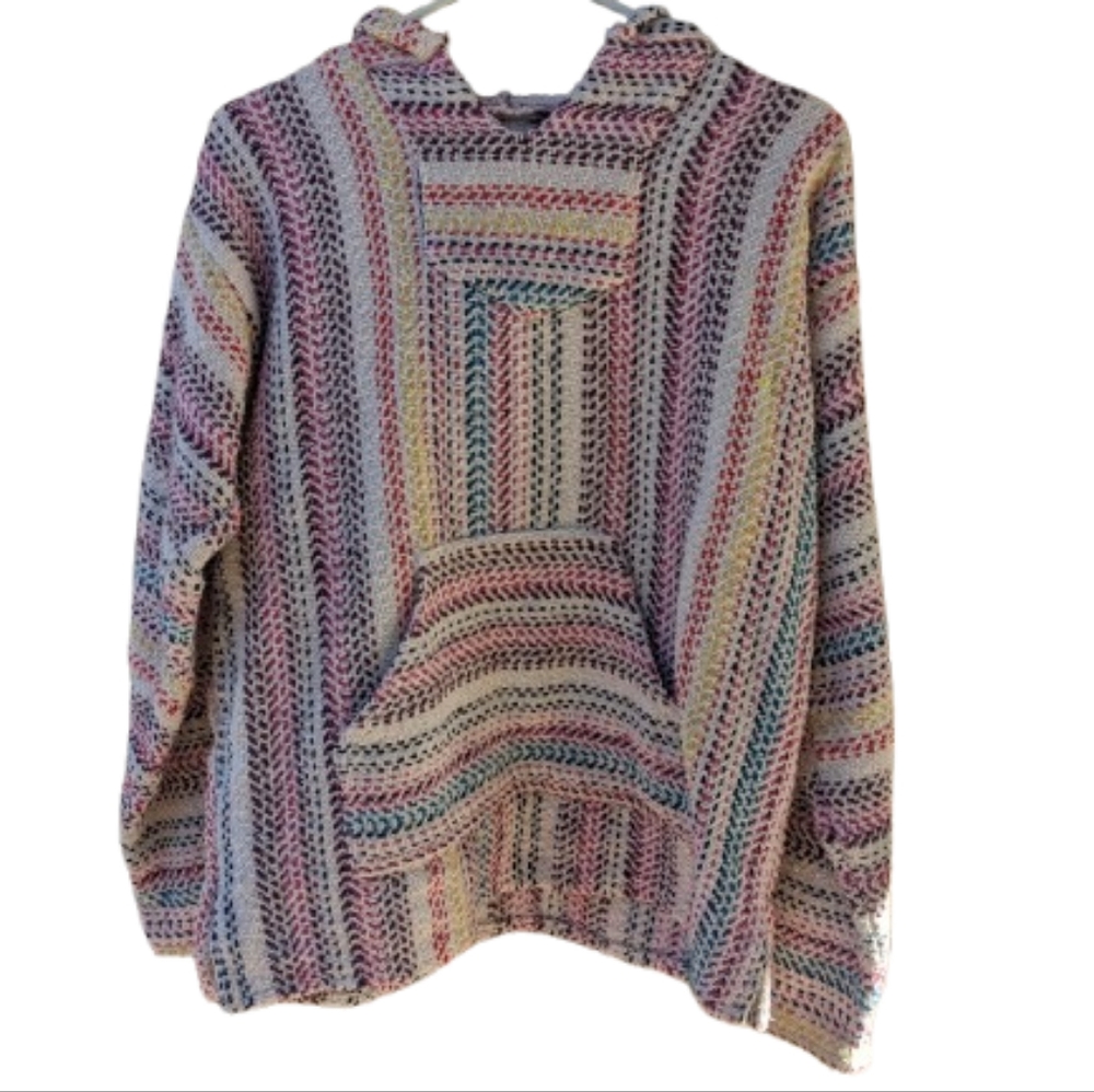Baja Joe Striped Hoodie/Small
